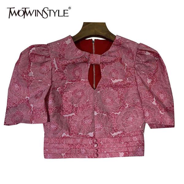 vintage print hollow out shirt for women o neck short puff sleeve slim blouse female fashion new clothing 210428, White
vintage print hollow out shirt for women o neck short puff sleeve slim blouse female fashion new clothing 210428, White