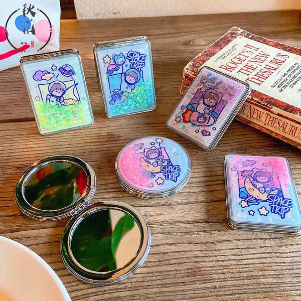 mirrors art blue lovely quicksand girl heart double sided folding cartoon astronaut portable mini portable make-up
mirrors art blue lovely quicksand girl heart double sided folding cartoon astronaut portable mini portable make-up