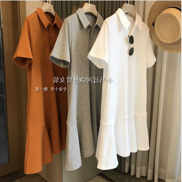 fashionable polo skirt, pole like texture ~ pearl cotton summer lapel shows thin fishtail lazy t-shirt drs 060, Black;gray
fashionable polo skirt, pole like texture ~ pearl cotton summer lapel shows thin fishtail lazy t-shirt drs 060, Black;gray