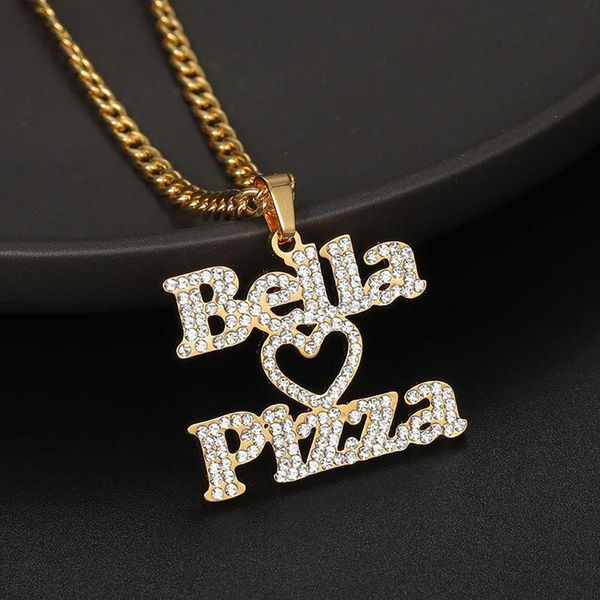 pendant necklaces personalized 2 names love romantic necklace customize couple zinc alloy o-chain for jewelry gift, Silver
pendant necklaces personalized 2 names love romantic necklace customize couple zinc alloy o-chain for jewelry gift, Silver