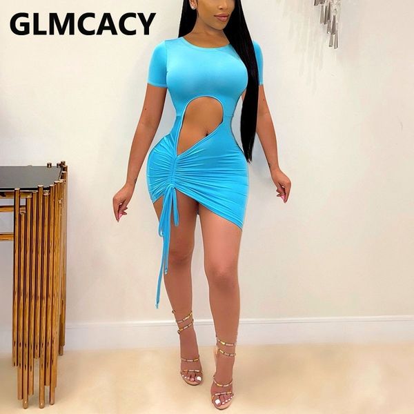 short sleeve bodycon mini dress cut out drawstring detail party club dresses 210702, Black;gray
short sleeve bodycon mini dress cut out drawstring detail party club dresses 210702, Black;gray