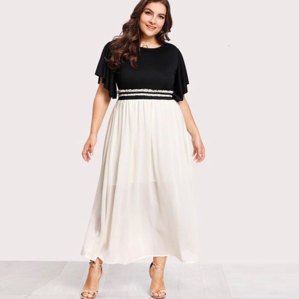 summer d001 casual dresses women's sweet style patchwork large elegant dress, Black;gray
summer d001 casual dresses women's sweet style patchwork large elegant dress, Black;gray