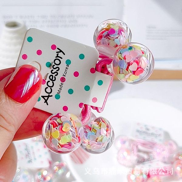 hair accessories 2pcs crystal ball elastic band shinny sequins rope for girls toddler fashion headwear as gift present, Slivery;white
hair accessories 2pcs crystal ball elastic band shinny sequins rope for girls toddler fashion headwear as gift present, Slivery;white