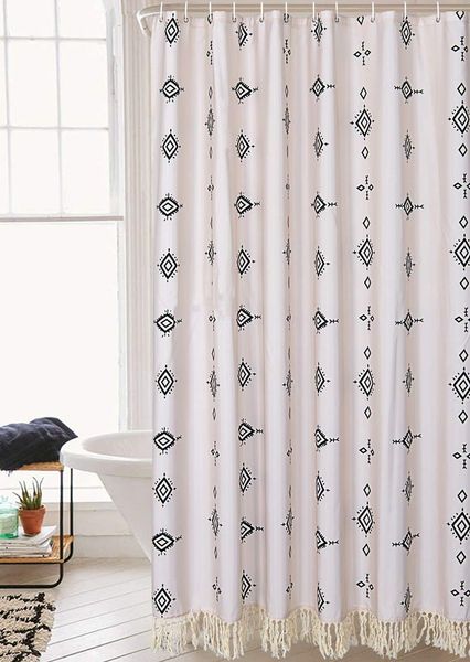 boho tassel fabric shower curtain, 72-inch tribal chic hippie geo diamond fringe bathroom shower curtain set beige heavy
boho tassel fabric shower curtain, 72-inch tribal chic hippie geo diamond fringe bathroom shower curtain set beige heavy