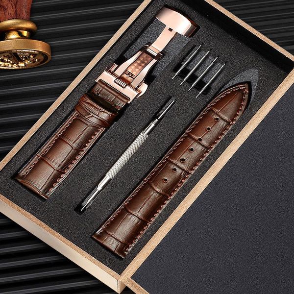 watch bands universal 14mm 16mm 18mm 19mm 20mm 21mm 22mm 24mm calfskin leather crocodile butterfly double buckle strap + tools, Black;brown
watch bands universal 14mm 16mm 18mm 19mm 20mm 21mm 22mm 24mm calfskin leather crocodile butterfly double buckle strap + tools, Black;brown