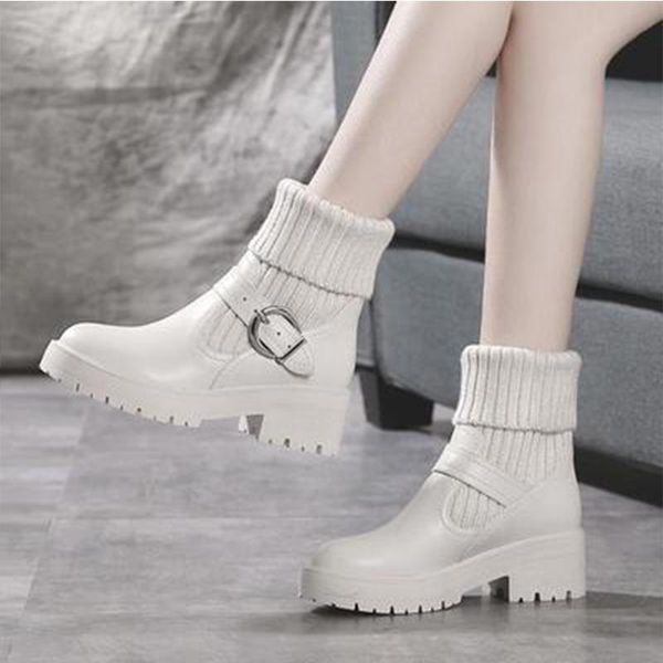 boots soft split leather women white ankle motorcycle female autumn winter shoes woman punk 2021 spring, Black
boots soft split leather women white ankle motorcycle female autumn winter shoes woman punk 2021 spring, Black