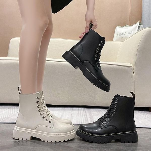 dress shoes british boots women's fall winter 2021 student side zipper short thick soled children, Black
dress shoes british boots women's fall winter 2021 student side zipper short thick soled children, Black