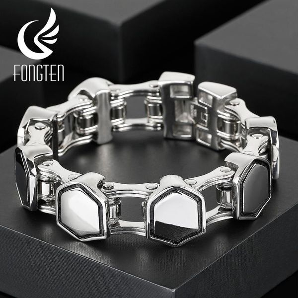fongten men trendy manual irregular pattern geometric fashion bracelet style traditional retro punk jewelry link, chain, Black
fongten men trendy manual irregular pattern geometric fashion bracelet style traditional retro punk jewelry link, chain, Black