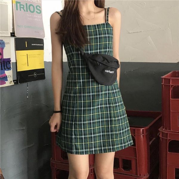 summer hipster plaid strap slim womens dresses fit fairy green color sweet fashion sleeveless mini preppy suspender, Black;gray
summer hipster plaid strap slim womens dresses fit fairy green color sweet fashion sleeveless mini preppy suspender, Black;gray