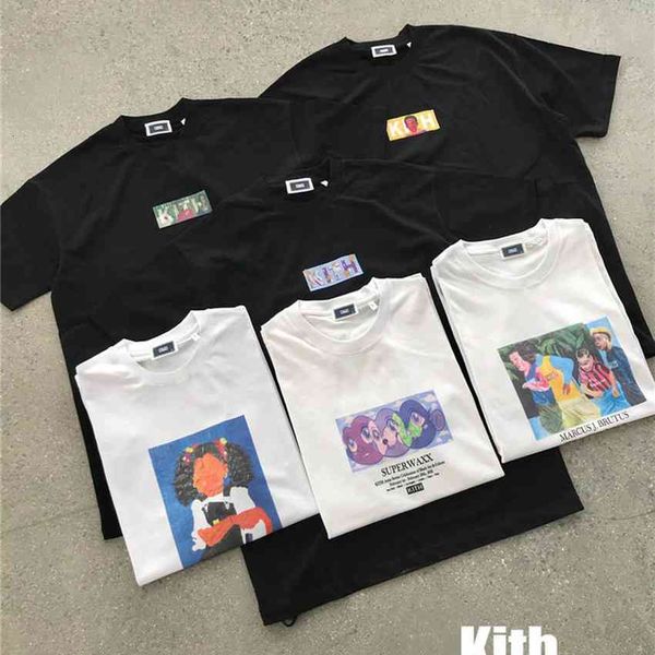 men's t-shirts 2021ss kith male vintage 1:1:1 quality artist oil painting t shirt short harajuku clothes, White;black
men's t-shirts 2021ss kith male vintage 1:1:1 quality artist oil painting t shirt short harajuku clothes, White;black
