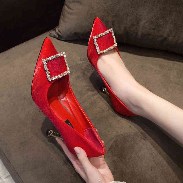 sandals fine with red wedding female pointed rhinestones buckle scrub high heels autumn shallow mouth ladies shoes, Black
sandals fine with red wedding female pointed rhinestones buckle scrub high heels autumn shallow mouth ladies shoes, Black