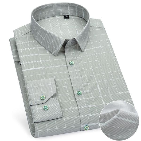 men's dress shirts men plaid 2021 long sleeve business mens shirt social office casual regular fit without pocket man's clothing, White;black
men's dress shirts men plaid 2021 long sleeve business mens shirt social office casual regular fit without pocket man's clothing, White;black