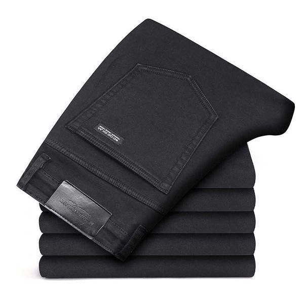 black grey brands jeans trousers men clothes elasticity slim jeans business casual male denim slim pants classic style 210622, Blue
black grey brands jeans trousers men clothes elasticity slim jeans business casual male denim slim pants classic style 210622, Blue