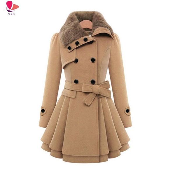 women's wool & blends 5xl winter jackets women coat windbreaker warm outwear button closure asymmetrical hem cloak abrigos mujer, Black
women's wool & blends 5xl winter jackets women coat windbreaker warm outwear button closure asymmetrical hem cloak abrigos mujer, Black