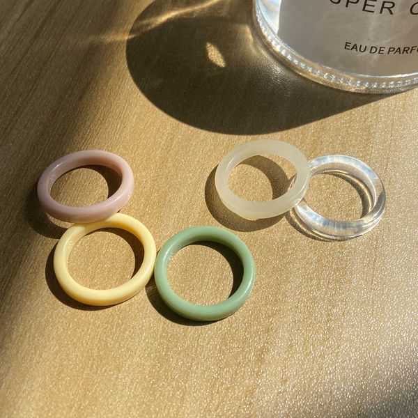 east gate color resin plain ring simple ring, Silver
east gate color resin plain ring simple ring, Silver