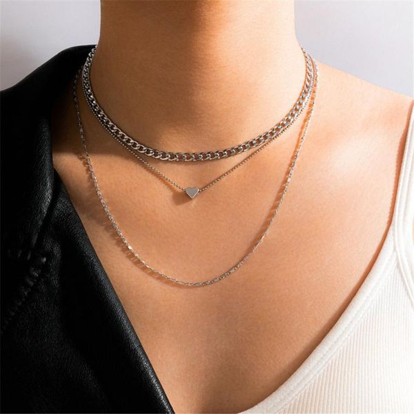 pendant necklaces 2021 vintage fashion boho multilevel choker necklace for women collar gold silver color simple thin chain heart jewelry
pendant necklaces 2021 vintage fashion boho multilevel choker necklace for women collar gold silver color simple thin chain heart jewelry