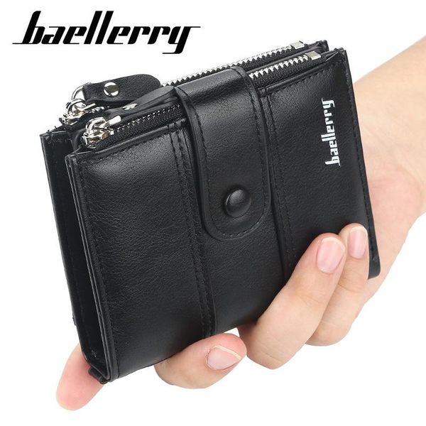 wallets baellerry vintage multi-function double zipper pu leather men's wallet card holder man luxury short casual, Red;black
wallets baellerry vintage multi-function double zipper pu leather men's wallet card holder man luxury short casual, Red;black