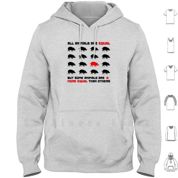 all animals are equal 2 hoodies long sleeve animal farm george orwell russian revolution communism novel book pig men's & sweatshirts, Black
all animals are equal 2 hoodies long sleeve animal farm george orwell russian revolution communism novel book pig men's & sweatshirts, Black