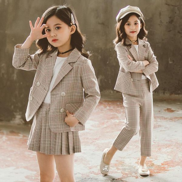 fashion girl outfits autumn winter skirt amp pant baby kids formal teenagers plaid jacket blazer children clothes, White
fashion girl outfits autumn winter skirt amp pant baby kids formal teenagers plaid jacket blazer children clothes, White