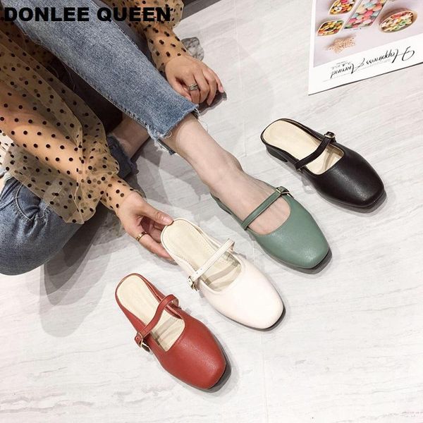 slippers women close toe flat heel mule shoes slides mary jane casual flip flops summer candy color sandals zapatos, Black
slippers women close toe flat heel mule shoes slides mary jane casual flip flops summer candy color sandals zapatos, Black