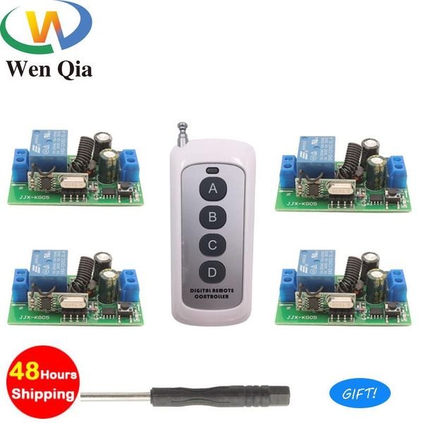 smart home control 433mhz universal wireless remote switch ac 110v 220v 1 ch relay receiver module 4ch rf led transmitter light lamp
smart home control 433mhz universal wireless remote switch ac 110v 220v 1 ch relay receiver module 4ch rf led transmitter light lamp