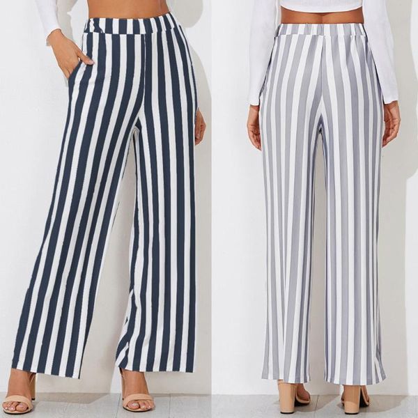 women's pants & capris 2021 casual elegant stripe print long wide leg leggings women fashion trousers high quality, Black;white
women's pants & capris 2021 casual elegant stripe print long wide leg leggings women fashion trousers high quality, Black;white