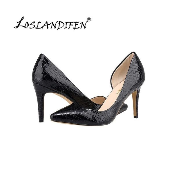 dress shoes loslandifen faux crocodile women pumps pointed toe high heels for woman office ladies sapatos femininos, Black
dress shoes loslandifen faux crocodile women pumps pointed toe high heels for woman office ladies sapatos femininos, Black