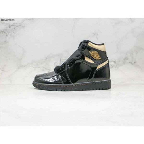 new 1s high og patent black metallic gold mens basketball shoes designer sneakers eur 40-46a16 
new 1s high og patent black metallic gold mens basketball shoes designer sneakers eur 40-46a16