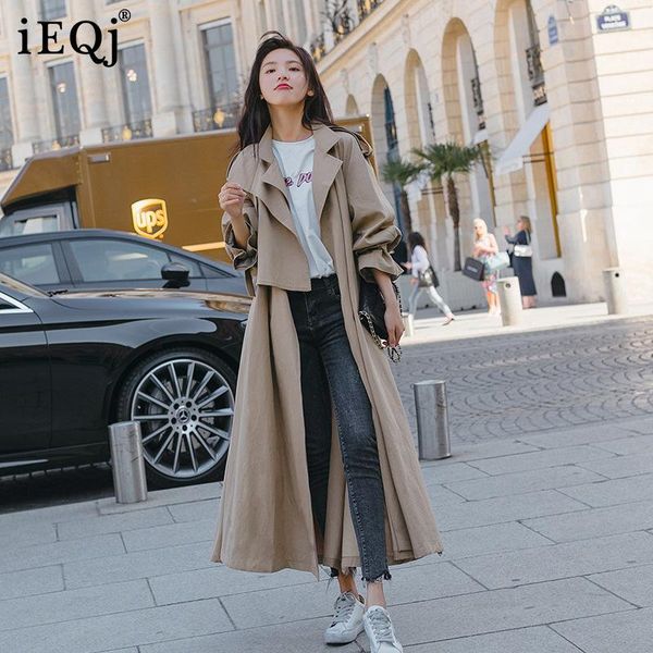 women's trench coats ieqj women korean mid-length windbreaker jacket with asymmetric belt loose fashion spring autumn 2021 3f1679, Tan;black
women's trench coats ieqj women korean mid-length windbreaker jacket with asymmetric belt loose fashion spring autumn 2021 3f1679, Tan;black