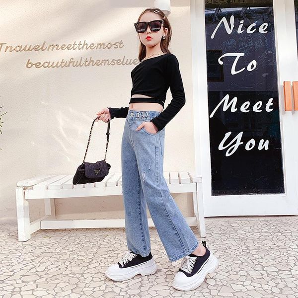 jeans big girls baby girl for teenage denim pants kids clothing spring fall clothes teens trousers, Blue
jeans big girls baby girl for teenage denim pants kids clothing spring fall clothes teens trousers, Blue