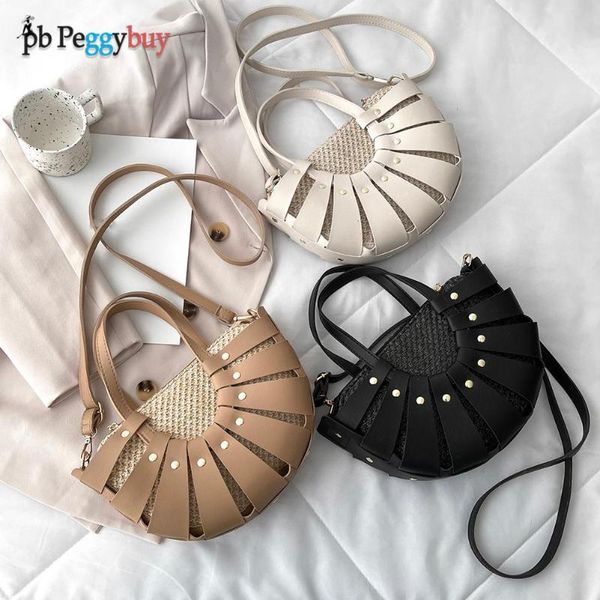evening bags vintage women pu bag woven patchwork semicircle messenger hollow elegant small handbags straw hand-woven handbag
evening bags vintage women pu bag woven patchwork semicircle messenger hollow elegant small handbags straw hand-woven handbag