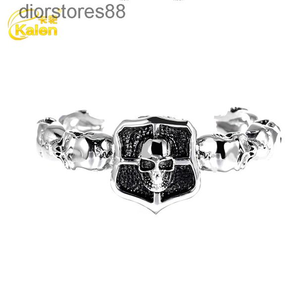 bangles bracelet jewelry men's bamboo skull titanium steel personality fashion punk, Black
bangles bracelet jewelry men's bamboo skull titanium steel personality fashion punk, Black