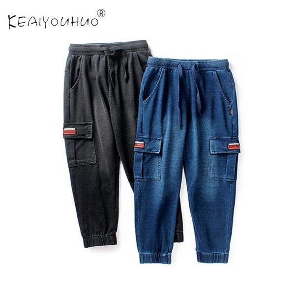 childrens jeans sport trousers washed kids solid color boy clothes elastic for boys children 5-12 age, Blue
childrens jeans sport trousers washed kids solid color boy clothes elastic for boys children 5-12 age, Blue