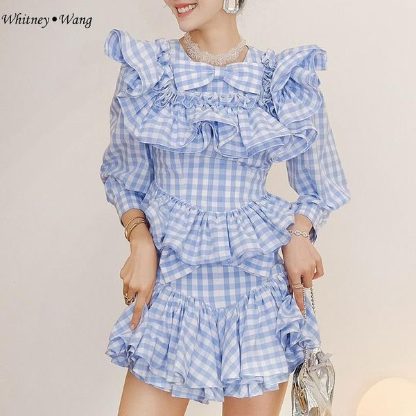 women's blouses & shirts whitney wang 2021 autumn fashion streetwear sweet ruffles plaid blouse women blusas lady shirt, White
women's blouses & shirts whitney wang 2021 autumn fashion streetwear sweet ruffles plaid blouse women blusas lady shirt, White
