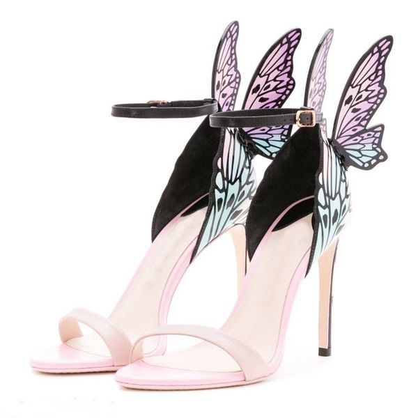 butterfly evangeline angel wing sandals bling wedding pumps glitter women thin heel ankle wrap heels shoes dress, Black
butterfly evangeline angel wing sandals bling wedding pumps glitter women thin heel ankle wrap heels shoes dress, Black