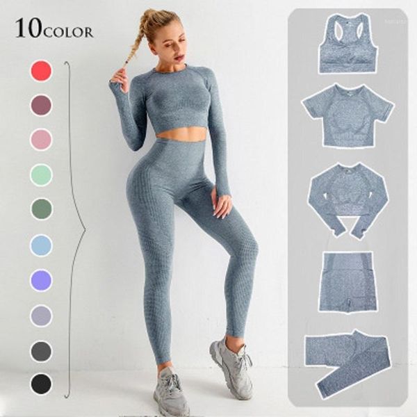 wholesale seamless women sportswear crop leggings yoga fitness gym outdoor clothes set 5 pcs sports suit drop outfit
wholesale seamless women sportswear crop leggings yoga fitness gym outdoor clothes set 5 pcs sports suit drop outfit