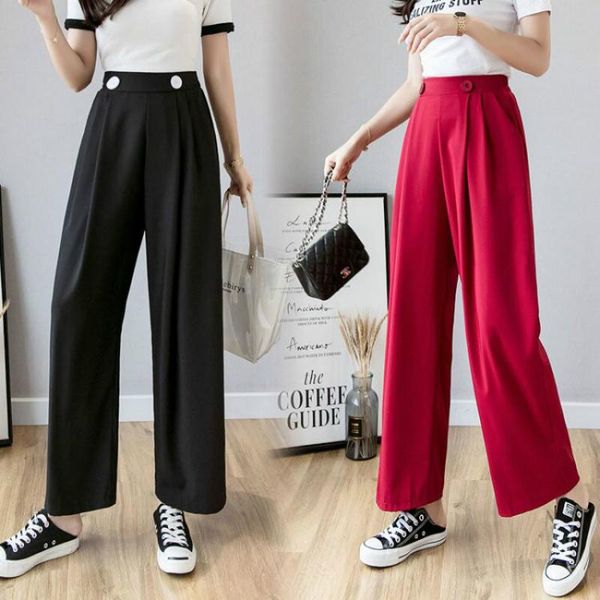 women's pants & capris womem wide leg fashion female elegant black loose chiffon straight pant casual trousers lady pantalon 2021 summe, Black;white
women's pants & capris womem wide leg fashion female elegant black loose chiffon straight pant casual trousers lady pantalon 2021 summe, Black;white