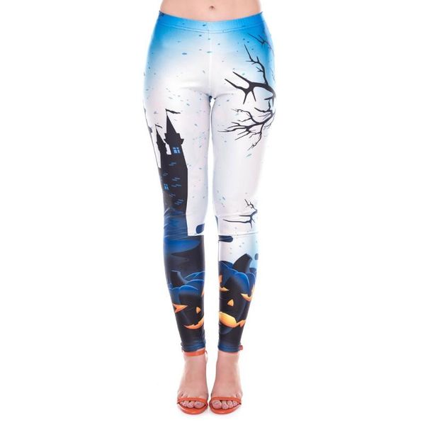 women's leggings halloween explosion witch castle pumpkin head print elastic waist girls fitness pants plus size women legging, Black
women's leggings halloween explosion witch castle pumpkin head print elastic waist girls fitness pants plus size women legging, Black