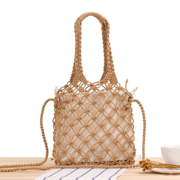 evening bags pure color hand carrying crossbody dual-use hollow woven mori style cotton string net pocket vacation beach bag
evening bags pure color hand carrying crossbody dual-use hollow woven mori style cotton string net pocket vacation beach bag