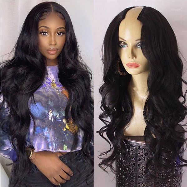 body wave human hair u part wigs right/left /right long wig peruvian 2"x4" glueless 180%1, Black;brown
body wave human hair u part wigs right/left /right long wig peruvian 2"x4" glueless 180%1, Black;brown