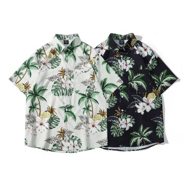 men's casual shirts fashion brand short sleeve shirt 2021 summer hawaiian lapel loose flower and plants full print for male white black
men's casual shirts fashion brand short sleeve shirt 2021 summer hawaiian lapel loose flower and plants full print for male white black