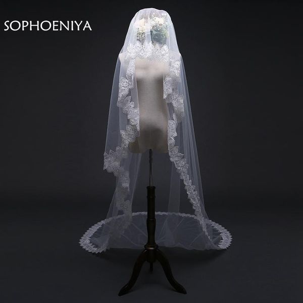 bridal veils fashion 3 meter ivory cathedral wedding long lace edge veil sluier accessories bride veu, Black
bridal veils fashion 3 meter ivory cathedral wedding long lace edge veil sluier accessories bride veu, Black