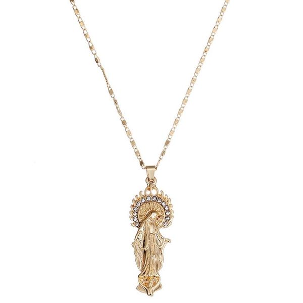 pendant necklaces rhinestone gold virgin mary necklace ladies men church shiny, Silver
pendant necklaces rhinestone gold virgin mary necklace ladies men church shiny, Silver