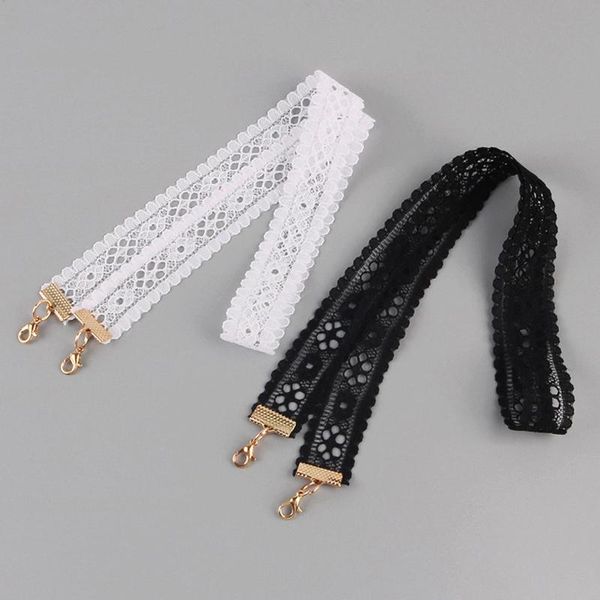 white black lace choker necklace velvet strip woman collar party jewelry neck accessories chokers handcrafted chain, Golden;silver
white black lace choker necklace velvet strip woman collar party jewelry neck accessories chokers handcrafted chain, Golden;silver