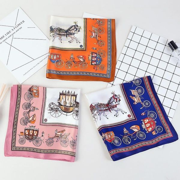 scarves fashion valentines gift woman scarf 100% silk 53cm small hanky royal carriage pattern neckerchief hand towel accessory, Blue;gray
scarves fashion valentines gift woman scarf 100% silk 53cm small hanky royal carriage pattern neckerchief hand towel accessory, Blue;gray