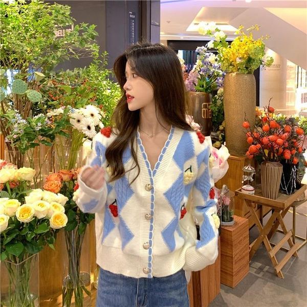 women's knits & tees women cardigan vintage v neck long sleeve pullovers sweater korean lace patchwork jumpers autumn elegant sueter mu, White
women's knits & tees women cardigan vintage v neck long sleeve pullovers sweater korean lace patchwork jumpers autumn elegant sueter mu, White