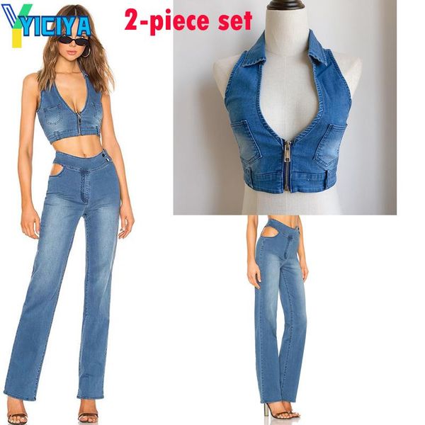 women's two piece pants yiciya vintage fashion denim tank women 2021 summer skinny crop chic street style party club met y2k, White
women's two piece pants yiciya vintage fashion denim tank women 2021 summer skinny crop chic street style party club met y2k, White