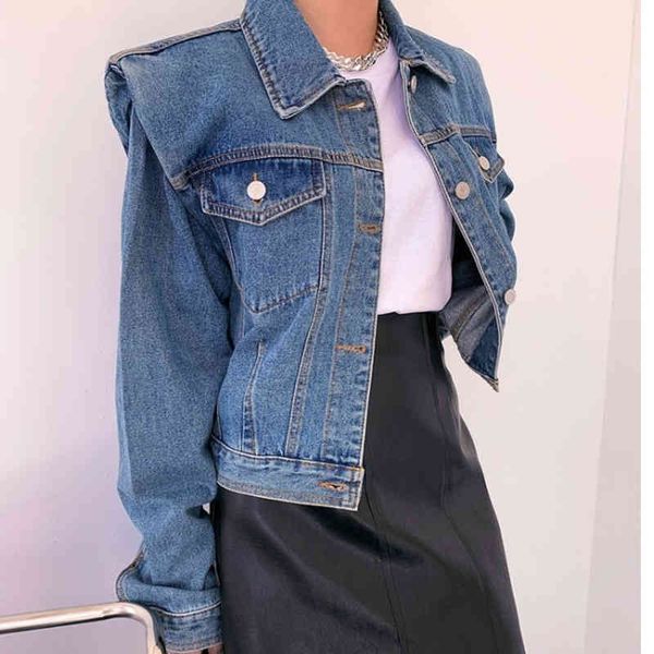 women's jackets hip-hip jen jcket with pdded shoulder, bggy femle long sleeve on her lpel, freshly blue denim 6qdn, Black;brown
women's jackets hip-hip jen jcket with pdded shoulder, bggy femle long sleeve on her lpel, freshly blue denim 6qdn, Black;brown