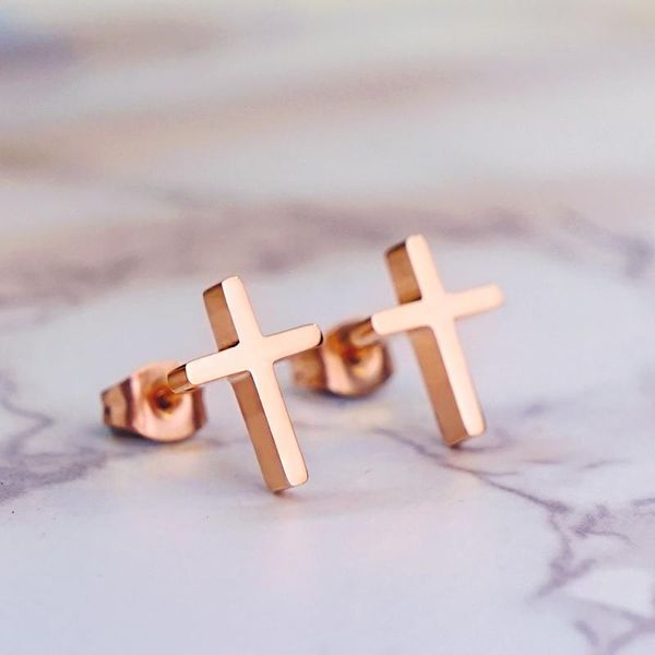 stud titanium steel rose gold color cross women earrings fashion mimi gift for her jewelry, Golden;silver
stud titanium steel rose gold color cross women earrings fashion mimi gift for her jewelry, Golden;silver