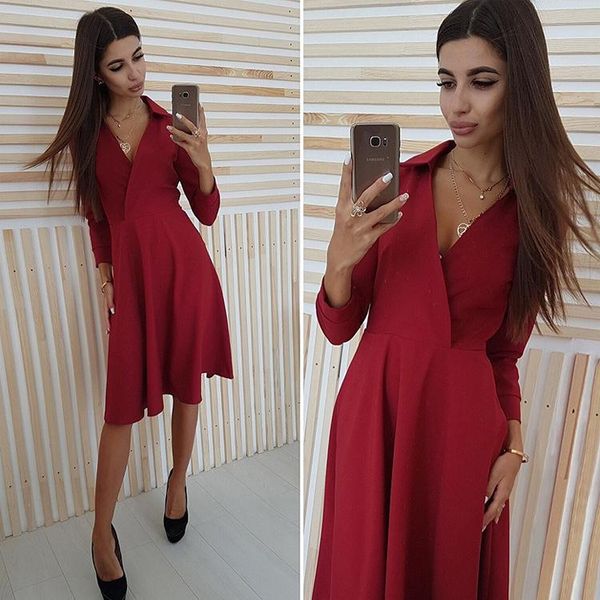 casual dresses 2021 streetwear arrival v-neck solid three color woman dress a-line knee-length comfortable empire fashion female, Black;gray
casual dresses 2021 streetwear arrival v-neck solid three color woman dress a-line knee-length comfortable empire fashion female, Black;gray
